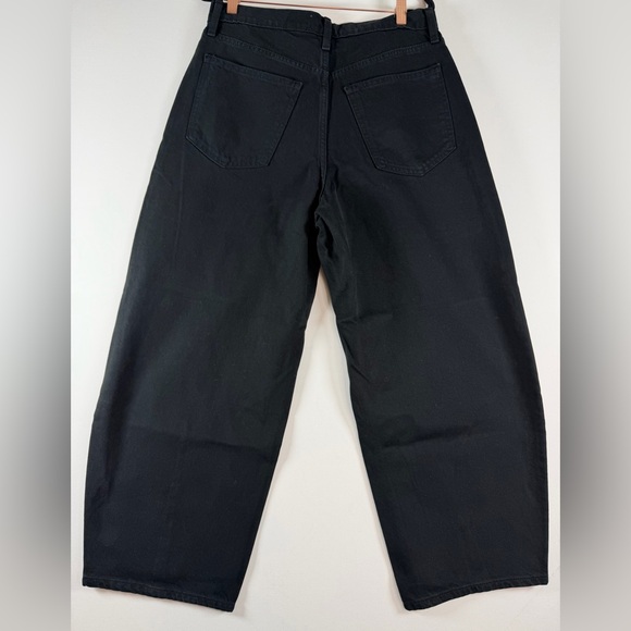 Women's High-Rise Easy Barrel Ankle Jeans - Universal Thread™ Black Wash 8 - Picture 6 of 11